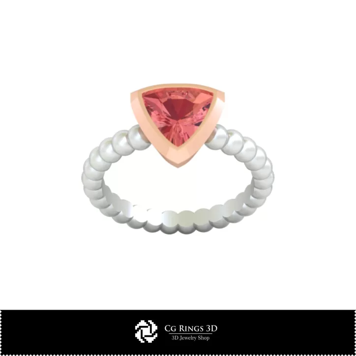 Bague à boule - Joaillerie 3D CAO