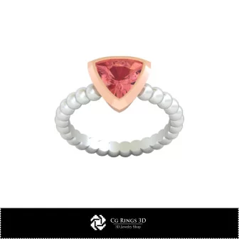 Anillo de bola 3D CAD para el hogar, Joyería 3D CAD, Anillos 3D CAD, Anillos de diamantes 3D