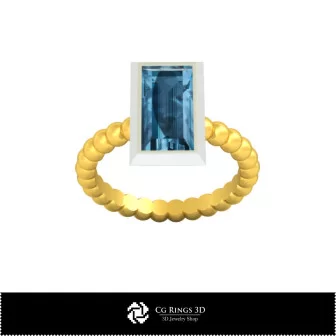 Bague à billes 3D CAO pour la maison, Bijoux 3D CAO, Bagues 3D CAO, Bagues à diamants 3D