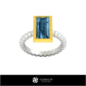 Bague à billes 3D CAO pour la maison, Bijoux 3D CAO, Bagues 3D CAO, Bagues à diamants 3D