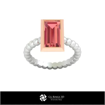 Anello a sfera 3D CAD Casa, Gioielli 3D CAD, Anelli 3D CAD, Anelli con diamante 3D