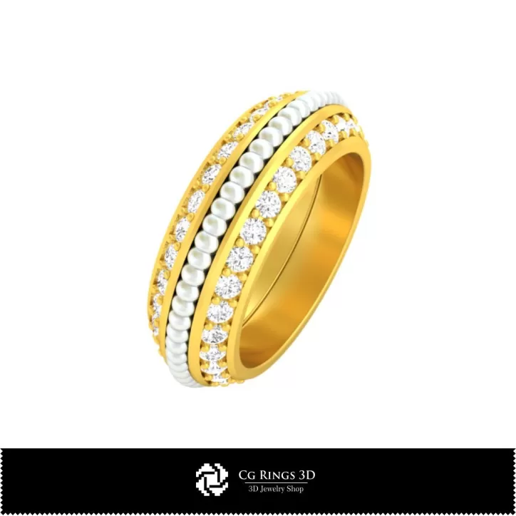 Ring mit Diamanten - Schmuck 3D-CAD