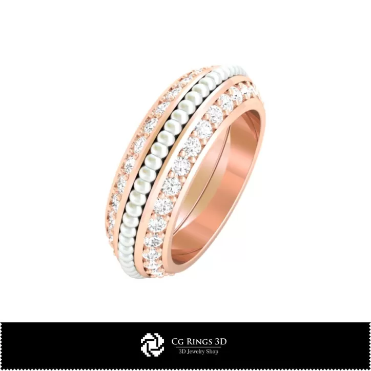 Ring mit Diamanten - Schmuck 3D-CAD