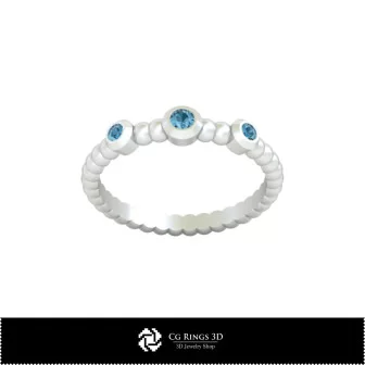 Modèle 3D CAO Bague à Billes pour la Maison, Joaillerie 3D CAO, Bagues 3D CAO, Bagues en Diamant 3D