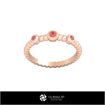 Modèle 3D CAO Bague à Billes pour la Maison, Joaillerie 3D CAO, Bagues 3D CAO, Bagues en Diamant 3D