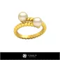 Anillo esférico con perlas - CAD 3D de joyería