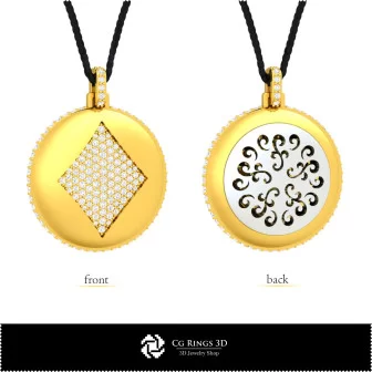 3D CAD Pendant with Playing Cards Home, Jewelry 3D CAD, Pendants 3D CAD , 3D Diamond Pendants, 3D Ball Pendants