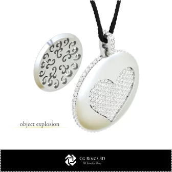 3D CAD Pendant with Playing Cards Home, Jewelry 3D CAD, Pendants 3D CAD , 3D Diamond Pendants, 3D Ball Pendants