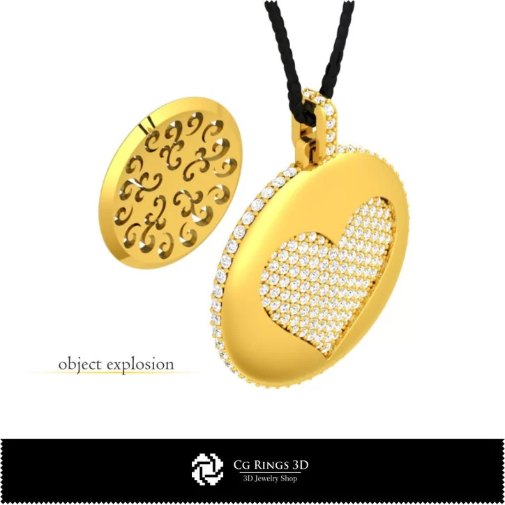 3D CAD Pendant with Playing Cards