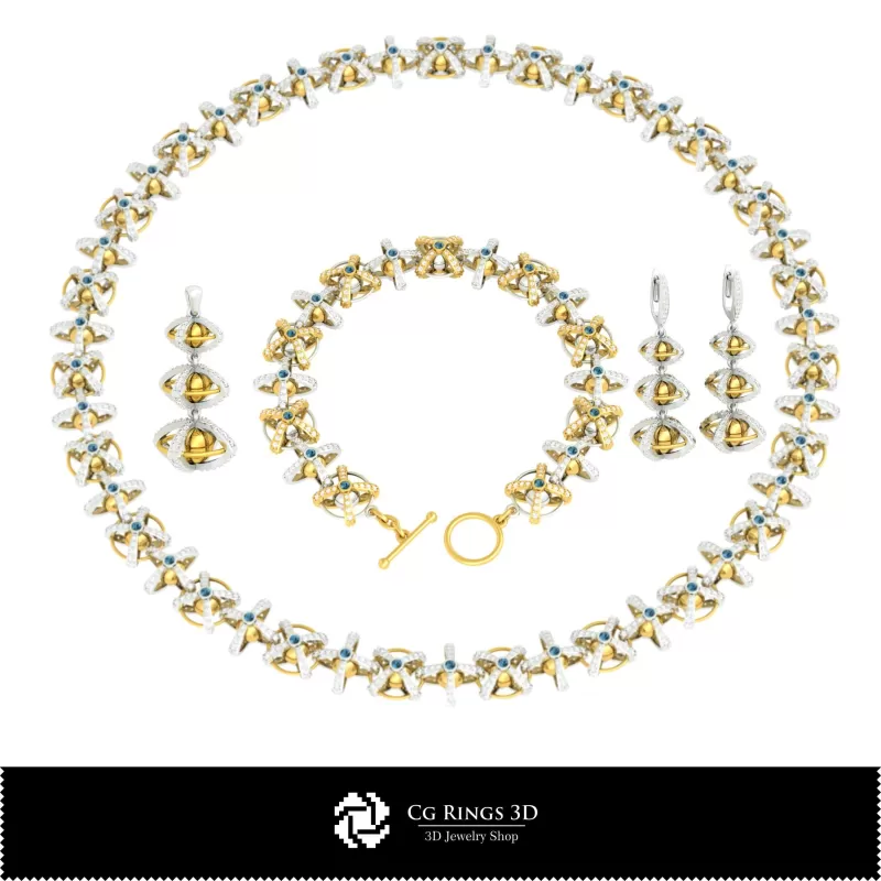 Ensemble de bijoux 3D CAO