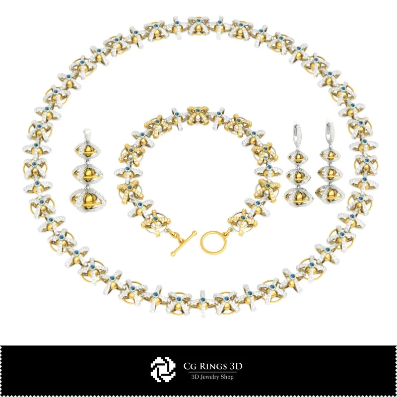 Ensemble de bijoux 3D CAO