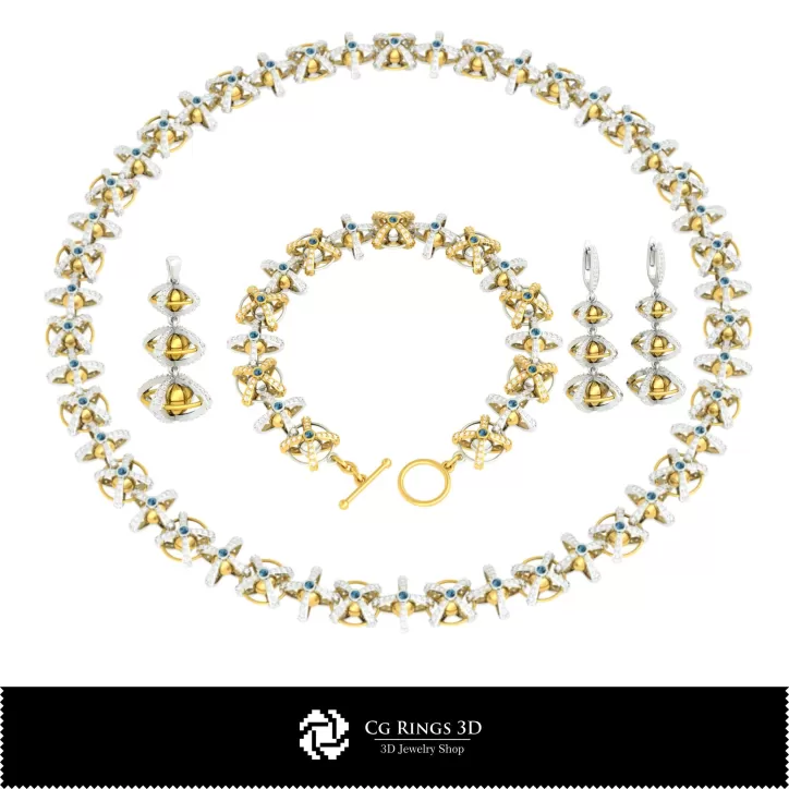 Conjunto de Joyas 3D CAD
