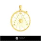 3D Pendant With Masonic Snake Home,  Jewelry 3D CAD, Pendants 3D CAD , 3D Religious Pendants 