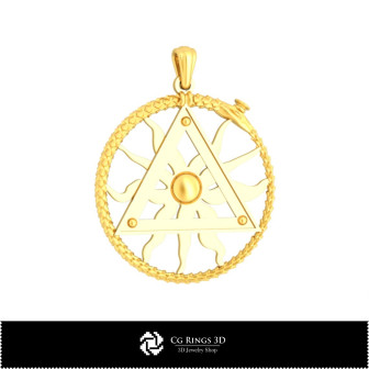 3D Pendant With Masonic Snake Home, Bijuterii 3D , Pandative 3D CAD,  Pandative Religioase 3D