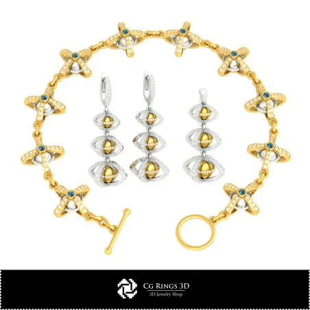 3D-CAD-Schmuck-Set