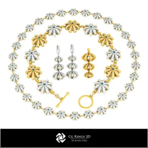 3D CAD Jewelry Set Home,  Jewelry 3D CAD,  Jewelry Sets 3D CAD 