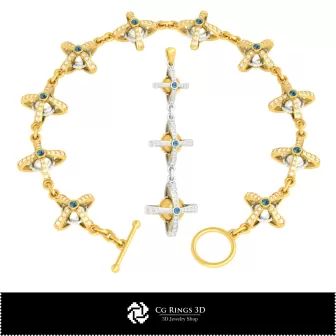 Set bijuterii CAD 3D pentru acasă, Bijuterii CAD 3D, Seturi bijuterii CAD 3D