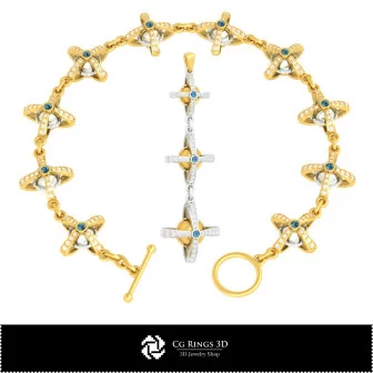 Set bijuterii CAD 3D pentru acasă, Bijuterii CAD 3D, Seturi bijuterii CAD 3D