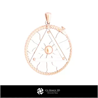 3D-Anhänger mit freimaurerischer Schlangen-Motiv für Zuhause, Schmuck 3D-CAD, Anhänger 3D-CAD, 3D-religiöse Anhänger