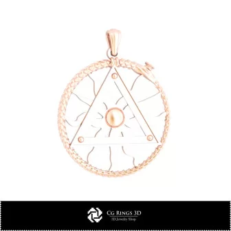 3D-Anhänger mit freimaurerischer Schlangen-Motiv für Zuhause, Schmuck 3D-CAD, Anhänger 3D-CAD, 3D-religiöse Anhänger