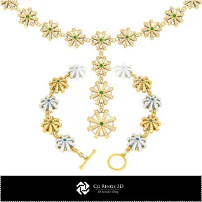 Set bijuterii CAD 3D pentru casă, Bijuterii CAD 3D, Seturi de bijuterii CAD 3D