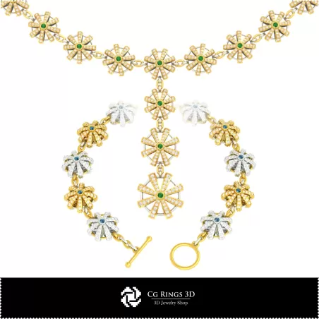 Set bijuterii CAD 3D pentru casă, Bijuterii CAD 3D, Seturi de bijuterii CAD 3D