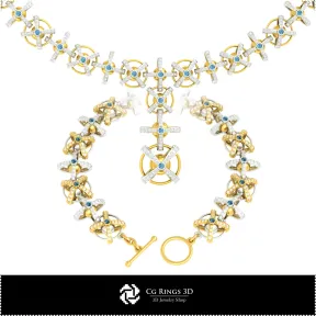 3D-CAD-Schmuckset Home, Schmuck 3D-CAD, Schmucksets 3D-CAD