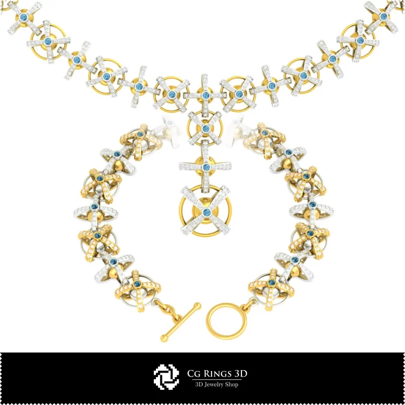 Ensemble de bijoux 3D CAO