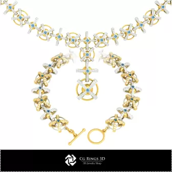 3D-CAD-Schmuckset Home, Schmuck 3D-CAD, Schmucksets 3D-CAD