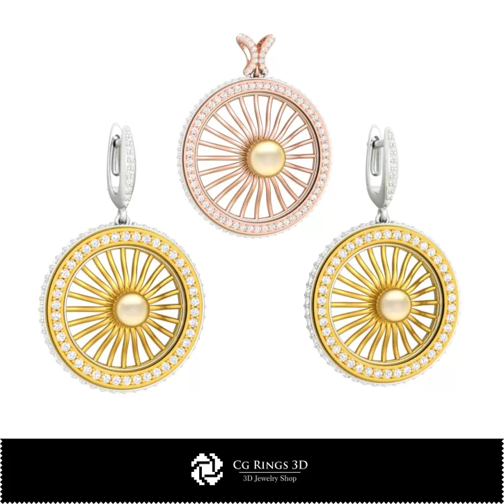 Set bijuterii 3D CAD Set bijuterii 3D CAD