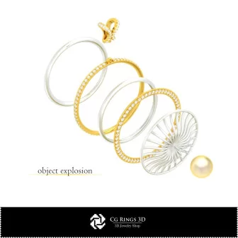 Set bijuterii CAD 3D acasă, Bijuterii CAD 3D, Seturi de bijuterii CAD 3D