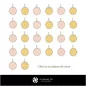 Collection CAO 3D de pendentifs avec initiales