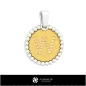 Collection CAO 3D de pendentifs avec initiales