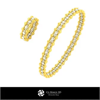 Ensemble de bijoux 3D CAO pour la maison, CAO 3D bijoux, Ensembles de bijoux CAO 3D