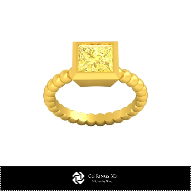 Collezione 3D CAD di Anelli a Sfera