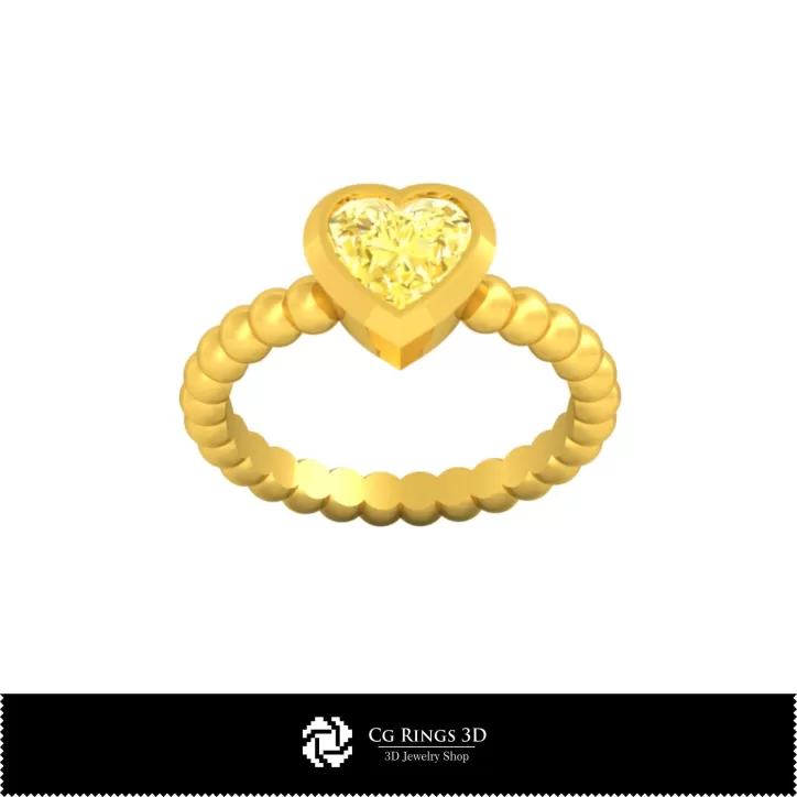 Collezione 3D CAD di Anelli a Sfera