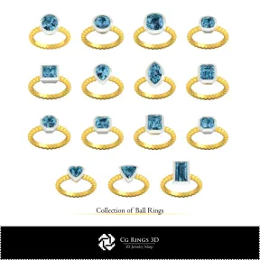 球环系列 3D CAD（家居、珠宝 3D CAD、珠宝系列 3D CAD）