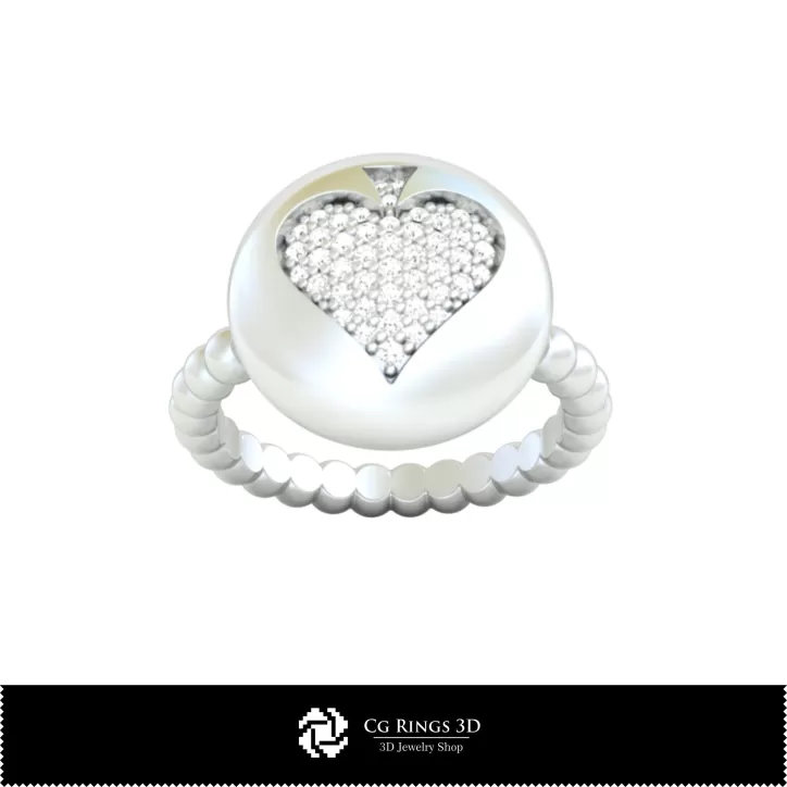 Anello con carte da gioco - Gioielli 3D CAD
