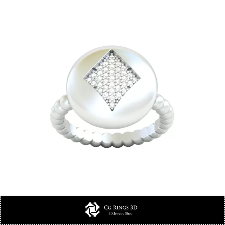 Anillo con naipes - Joyería 3D CAD