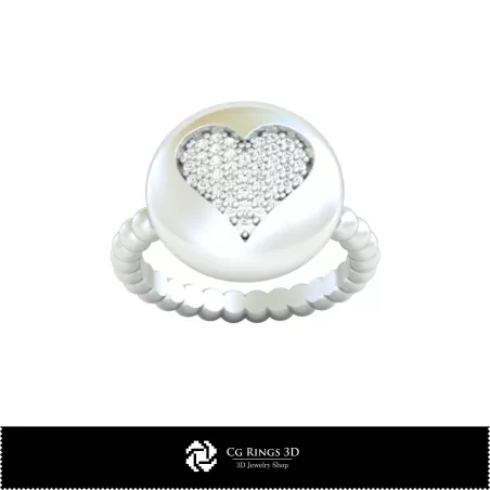 Anillo con naipes - Joyería 3D CAD