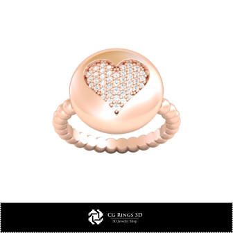 3D CAD Ring with Playing Cards Home,  Jewelry 3D CAD, Rings 3D CAD , Diamond Rings 3D, Fashion Rings 3D