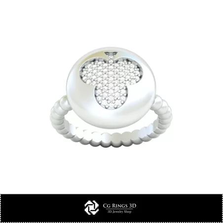 Anello con Carte da Gioco - Gioielli 3D CAD