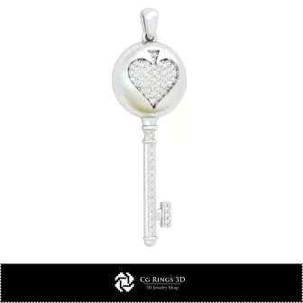 3D-CAD-Schlüsselanhänger mit Spielkarten Home, Schmuck 3D-CAD, Anhänger 3D-CAD, 3D-Diamantanhänger