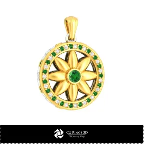 3D Pendant With Diamonds Home, Jewelry 3D CAD, Pendants 3D CAD , 3D Diamond Pendants