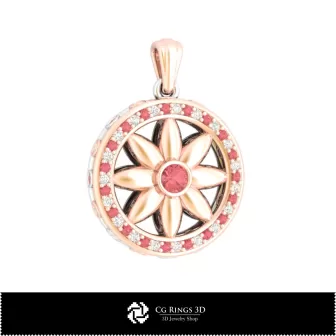 3D-Anhänger mit Diamanten Home, Schmuck 3D-CAD, Anhänger 3D-CAD, 3D-Diamantanhänger