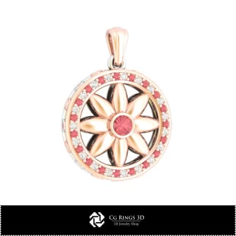 3D Pendant With Diamonds Home, Jewelry 3D CAD, Pendants 3D CAD , 3D Diamond Pendants