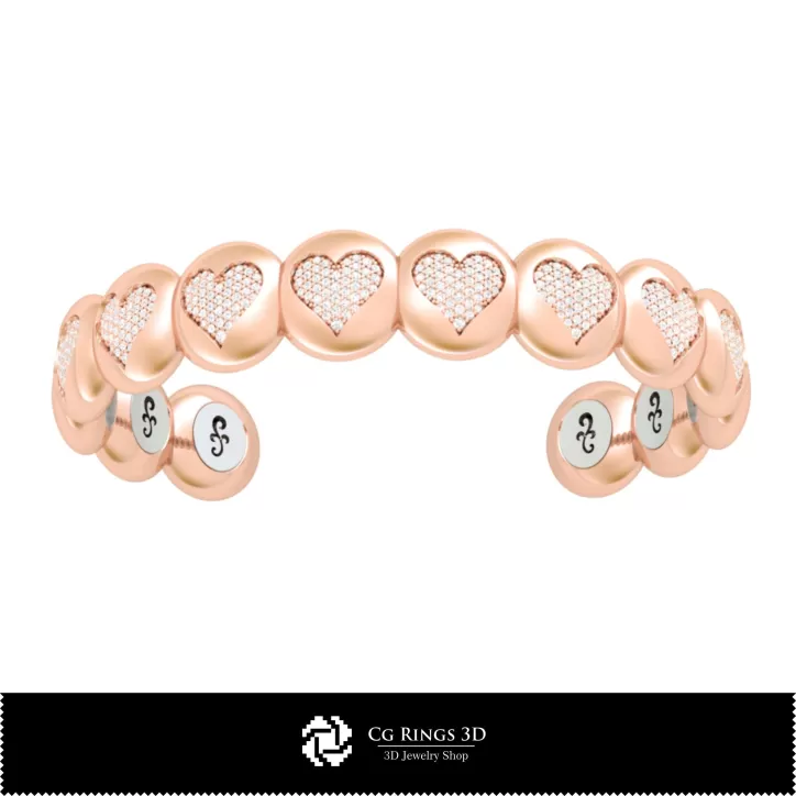 Brazalete 3D CAD con Naipes