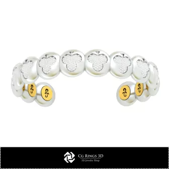 Bracelet 3D CAO avec cartes à jouer Maison, Bijoux 3D CAO, Bracelets 3D CAO, Bracelets diamants 3D, Bracelets 3D, Bracelet