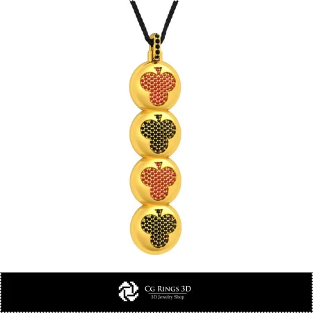 Pendentif 3D CAO avec cartes à jouer, Bijoux 3D CAO, Pendentifs 3D CAO, Pendentifs diamant 3D, Pendentifs boule 3D