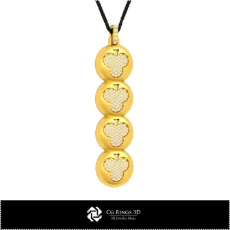 Pendentif 3D CAO avec cartes à jouer, Bijoux 3D CAO, Pendentifs 3D CAO, Pendentifs diamant 3D, Pendentifs boule 3D